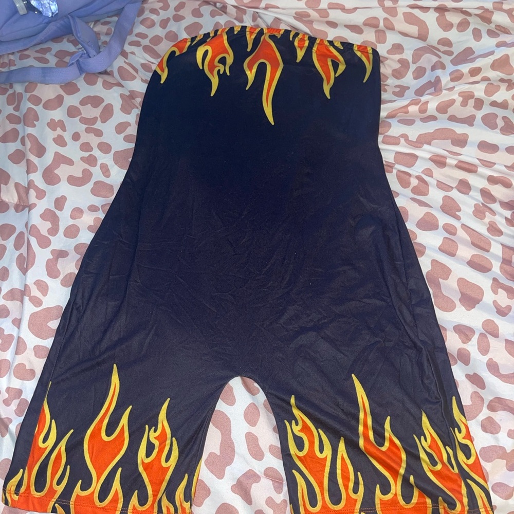 A fire one piece outfit